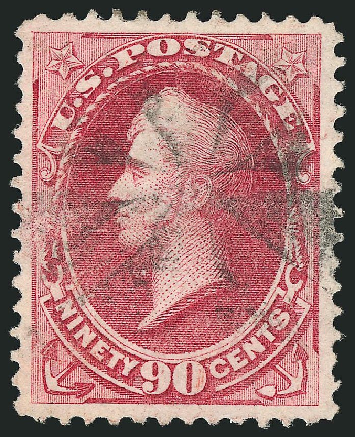 Prices of US Stamp Scott Catalog #144 - 1870 90c Perry Grill. Robert Siegel Auction Galleries, Sep 2014, Sale 1078, Lot 279