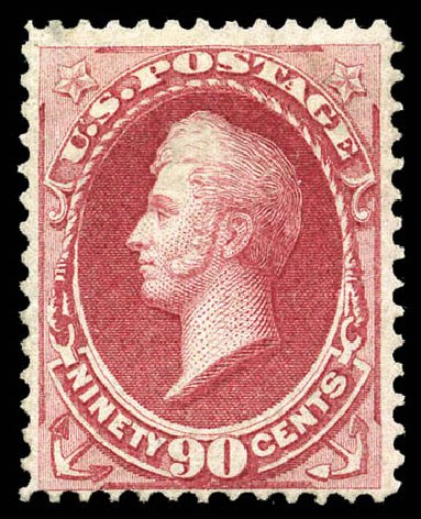 US Stamps Price Scott Catalogue 144 - 1870 90c Perry Grill. Matthew Bennett International, Mar 2011, Sale 336, Lot 1200
