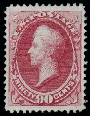 US Stamp Price Scott Cat. # 144: 90c 1870 Perry Grill. Matthew Bennett International, Dec 2007, Sale 324, Lot 1111