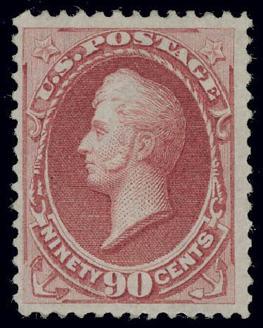 Values of US Stamp Scott Catalogue 144: 1870 90c Perry Grill. Matthew Bennett International, Jun 2008, Sale 328, Lot 671