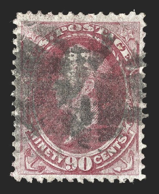 Value of US Stamp Scott Cat. # 144 - 90c 1870 Perry Grill. Spink Shreves Galleries, Nov 2012, Sale 141, Lot 81