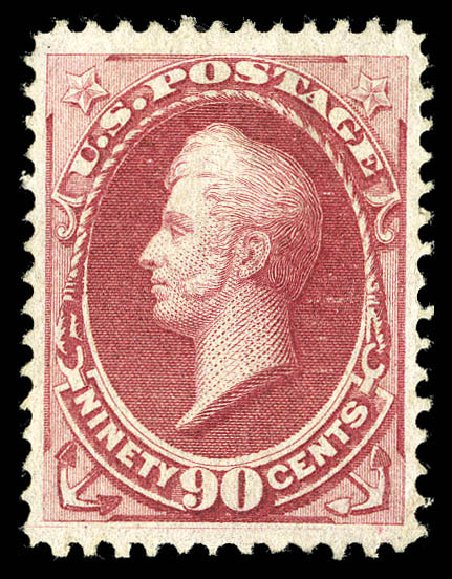 US Stamp Price Scott Catalogue # 144 - 1870 90c Perry Grill. Matthew Bennett International, Sep 2012, Sale 345, Lot 184