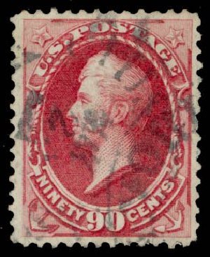 Cost of US Stamps Scott Catalogue #144 - 1870 90c Perry Grill. Daniel Kelleher Auctions, May 2014, Sale 652, Lot 274