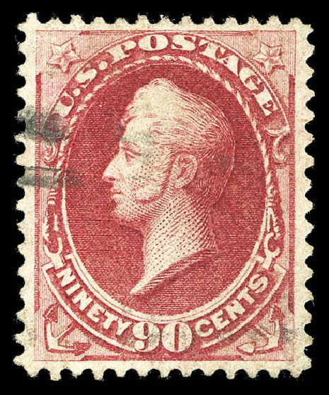 US Stamp Value Scott #144: 90c 1870 Perry Grill. Matthew Bennett International, Sep 2012, Sale 345, Lot 185