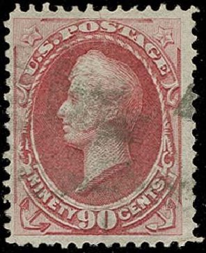 US Stamp Value Scott Catalogue 144 - 1870 90c Perry Grill. H.R. Harmer, Oct 2014, Sale 3006, Lot 1205