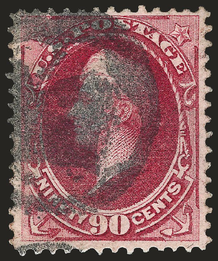 US Stamp Price Scott Catalogue 144: 1870 90c Perry Grill. Robert Siegel Auction Galleries, Jun 2009, Sale 975, Lot 1395
