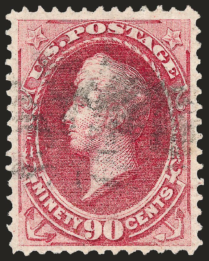 US Stamp Prices Scott # 144: 1870 90c Perry Grill. Robert Siegel Auction Galleries, Oct 2008, Sale 963, Lot 742