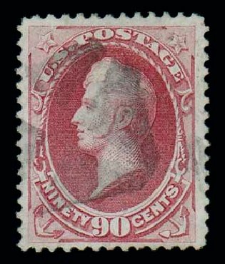 US Stamps Prices Scott 144 - 90c 1870 Perry Grill. Matthew Bennett International, Dec 2007, Sale 323, Lot 333