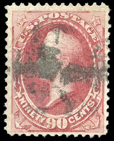 Costs of US Stamp Scott # 144 - 1870 90c Perry Grill. Matthew Bennett International, Sep 2010, Sale 333, Lot 3533