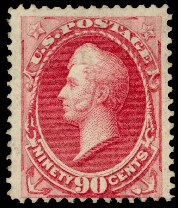 Price of US Stamp Scott Catalogue # 144: 90c 1870 Perry Grill. Daniel Kelleher Auctions, May 2014, Sale 652, Lot 273