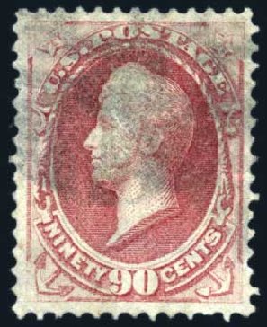 US Stamp Price Scott Catalogue 144 - 90c 1870 Perry Grill. Harmer-Schau Auction Galleries, Jun 2008, Sale 78, Lot 1376