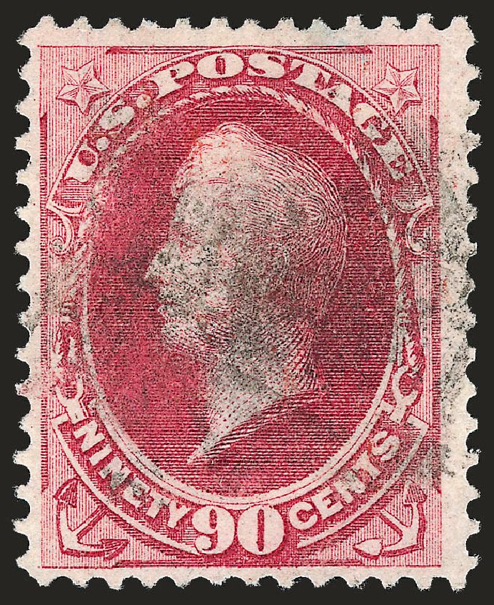 Cost of US Stamp Scott #144: 90c 1870 Perry Grill. Robert Siegel Auction Galleries, Sep 2008, Sale 962, Lot 2436