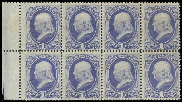US Stamps Price Scott #145: 1c 1870 Franklin Without Grill. Daniel Kelleher Auctions, Aug 2012, Sale 631, Lot 846