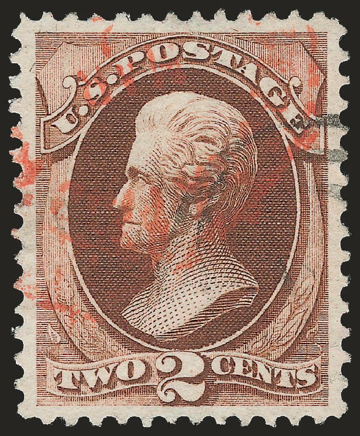 Value of US Stamp Scott Catalog 146 - 1870 2c Jackson Without Grill. Robert Siegel Auction Galleries, Jun 2009, Sale 975, Lot 1397