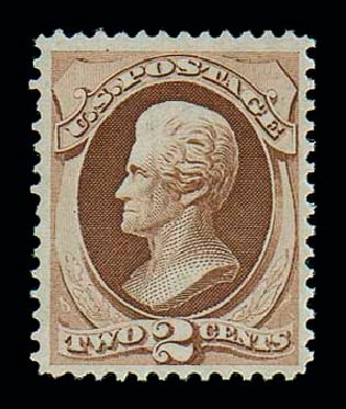 US Stamp Value Scott Catalog # 146 - 1870 2c Jackson Without Grill. Matthew Bennett International, Dec 2007, Sale 325, Lot 1639
