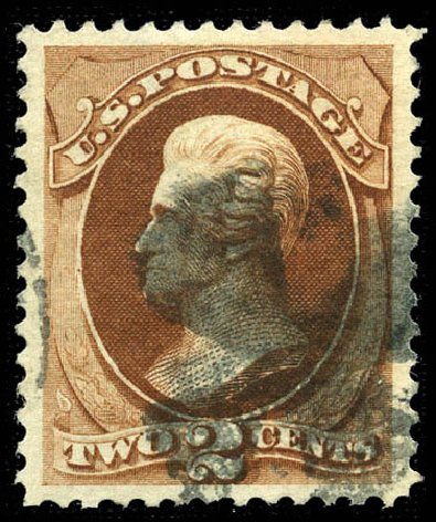 Values of US Stamps Scott #146: 1870 2c Jackson Without Grill. Matthew Bennett International, Sep 2011, Sale 338, Lot 1820