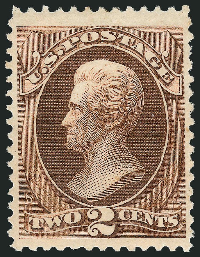 US Stamps Value Scott Cat. 146: 2c 1870 Jackson Without Grill. Robert Siegel Auction Galleries, Mar 2011, Sale 1007, Lot 2340