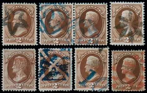 US Stamp Prices Scott Catalogue 146 - 2c 1870 Jackson Without Grill. Matthew Bennett International, Dec 2007, Sale 323, Lot 335