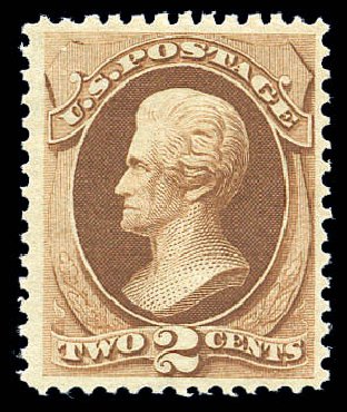 US Stamp Prices Scott Catalog # 146: 2c 1870 Jackson Without Grill. Matthew Bennett International, Sep 2010, Sale 333, Lot 3536