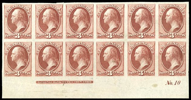 US Stamps Prices Scott Catalogue # 147 - 1870 3c Washington Without Grill. Matthew Bennett International, Dec 2008, Sale 330, Lot 1618