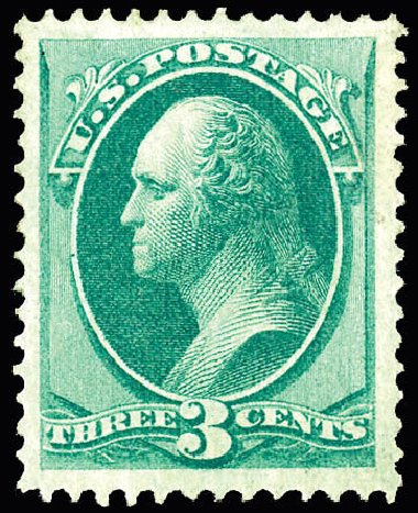 US Stamps Prices Scott Catalogue # 147: 1870 3c Washington Without Grill. Matthew Bennett International, Dec 2008, Sale 330, Lot 1619