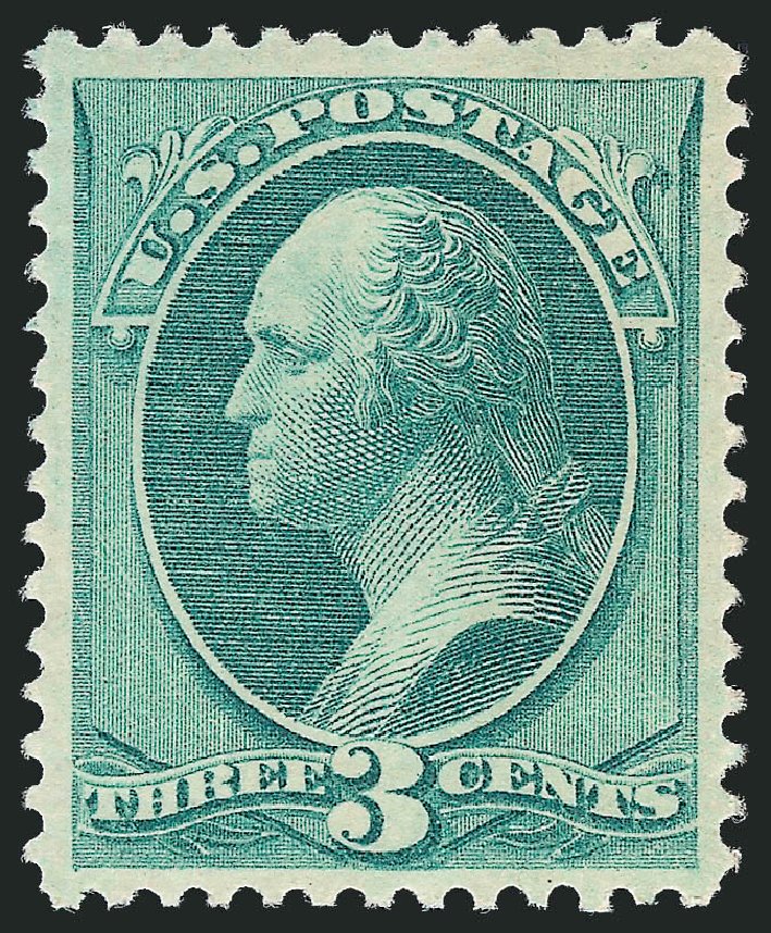 US Stamp Prices Scott # 147: 1870 3c Washington Without Grill. Robert Siegel Auction Galleries, Oct 2011, Sale 1014, Lot 1389