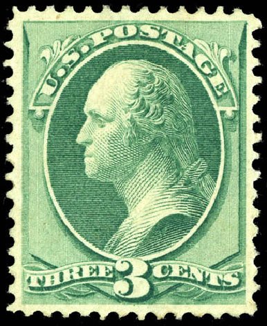 Costs of US Stamps Scott Catalog #147 - 1870 3c Washington Without Grill. Matthew Bennett International, Jun 2008, Sale 328, Lot 674