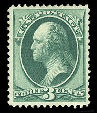 US Stamps Price Scott Catalog 147: 1870 3c Washington Without Grill. Cherrystone Auctions, Jul 2010, Sale 201007, Lot 25