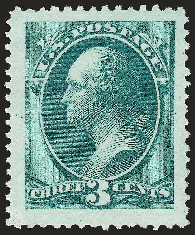 Value of US Stamp Scott Catalog # 147: 1870 3c Washington Without Grill. Robert Siegel Auction Galleries, Apr 2010, Sale 984, Lot 475