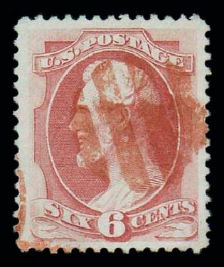 Prices of US Stamp Scott Cat. # 148: 1870 6c Lincoln Without Grill. Matthew Bennett International, Dec 2007, Sale 323, Lot 347