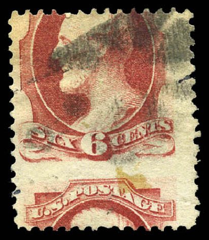 Costs of US Stamp Scott Catalogue #148: 6c 1870 Lincoln Without Grill. Matthew Bennett International, Mar 2011, Sale 335, Lot 67
