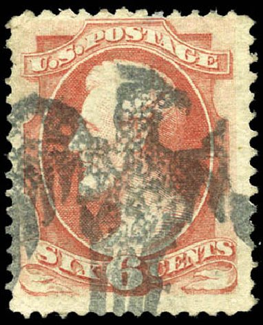 Prices of US Stamps Scott Catalogue # 148 - 1870 6c Lincoln Without Grill. Matthew Bennett International, Mar 2011, Sale 335, Lot 87
