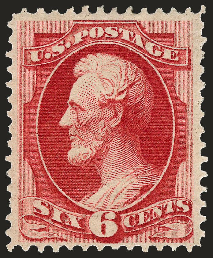 Cost of US Stamps Scott #148 - 1870 6c Lincoln Without Grill. Robert Siegel Auction Galleries, Sep 2008, Sale 962, Lot 2437