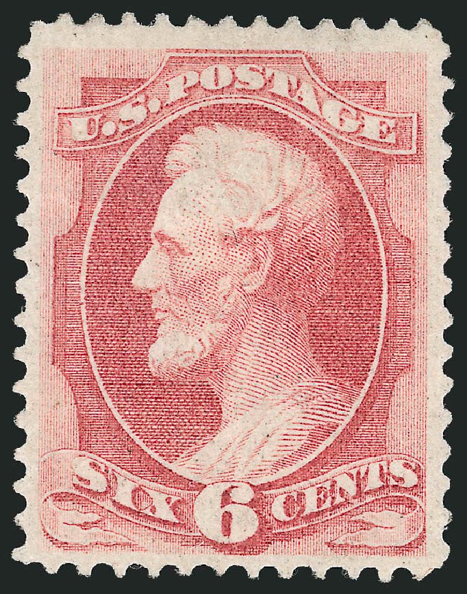 Costs of US Stamps Scott Cat. # 148 - 6c 1870 Lincoln Without Grill. Robert Siegel Auction Galleries, Dec 2009, Sale 982, Lot 5440