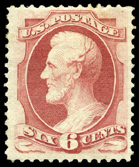 Values of US Stamp Scott Cat. #148 - 6c 1870 Lincoln Without Grill. Matthew Bennett International, May 2014, Sale 350, Lot 264