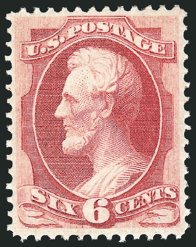 Price of US Stamps Scott Catalogue 148 - 6c 1870 Lincoln Without Grill. Robert Siegel Auction Galleries, Dec 2014, Sale 1090, Lot 1314
