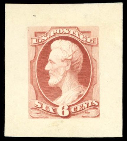 US Stamps Prices Scott Catalogue # 148: 6c 1870 Lincoln Without Grill. Daniel Kelleher Auctions, Sep 2014, Sale 655, Lot 275