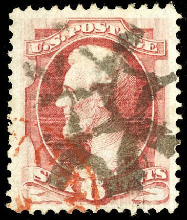 US Stamps Prices Scott Cat. 148 - 6c 1870 Lincoln Without Grill. Matthew Bennett International, Dec 2008, Sale 330, Lot 1622