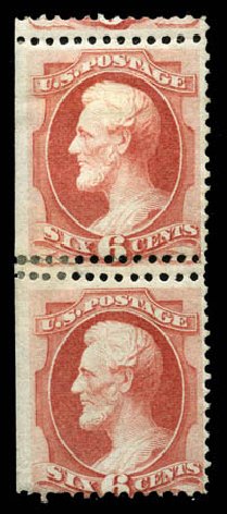 US Stamps Price Scott Catalogue #148 - 6c 1870 Lincoln Without Grill. Matthew Bennett International, Mar 2011, Sale 335, Lot 66