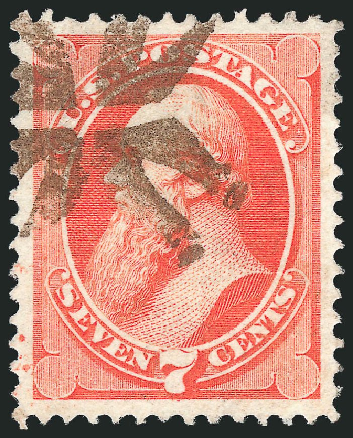 US Stamps Price Scott Catalogue # 149: 1871 7c Stanton Without Grill. Robert Siegel Auction Galleries, Mar 2012, Sale 1019, Lot 507