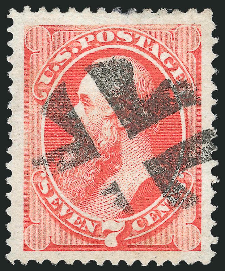 US Stamp Price Scott Catalogue # 149: 7c 1871 Stanton Without Grill. Robert Siegel Auction Galleries, Sep 2012, Sale 1027, Lot 57