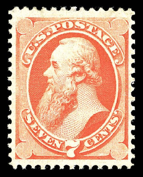 US Stamps Prices Scott Catalogue # 149 - 1871 7c Stanton Without Grill. Matthew Bennett International, Sep 2012, Sale 345, Lot 189