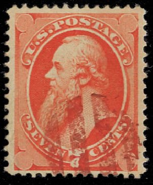 Prices of US Stamp Scott #149: 1871 7c Stanton Without Grill. Daniel Kelleher Auctions, Jan 2012, Sale 628, Lot 309