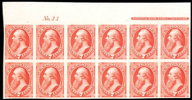 Values of US Stamp Scott Cat. 149 - 1871 7c Stanton Without Grill. Matthew Bennett International, Dec 2008, Sale 330, Lot 1630