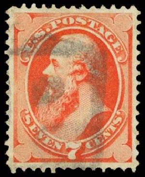 Costs of US Stamp Scott Catalog #149: 1871 7c Stanton Without Grill. Daniel Kelleher Auctions, May 2014, Sale 653, Lot 2110