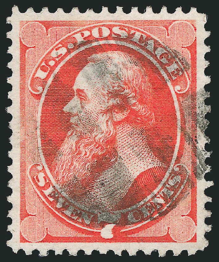 Price of US Stamp Scott # 149 - 1871 7c Stanton Without Grill. Robert Siegel Auction Galleries, Oct 2011, Sale 1014, Lot 1390