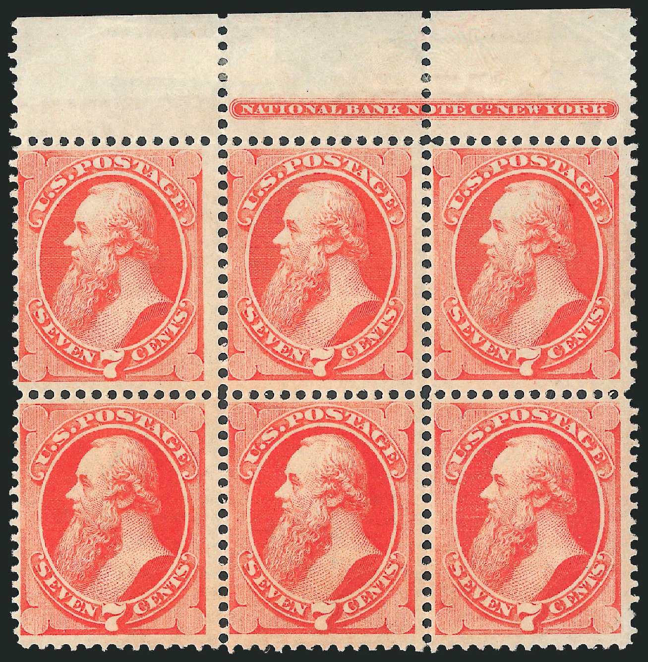 US Stamp Price Scott Cat. #149: 7c 1871 Stanton Without Grill. Robert Siegel Auction Galleries, Mar 2012, Sale 1021, Lot 354
