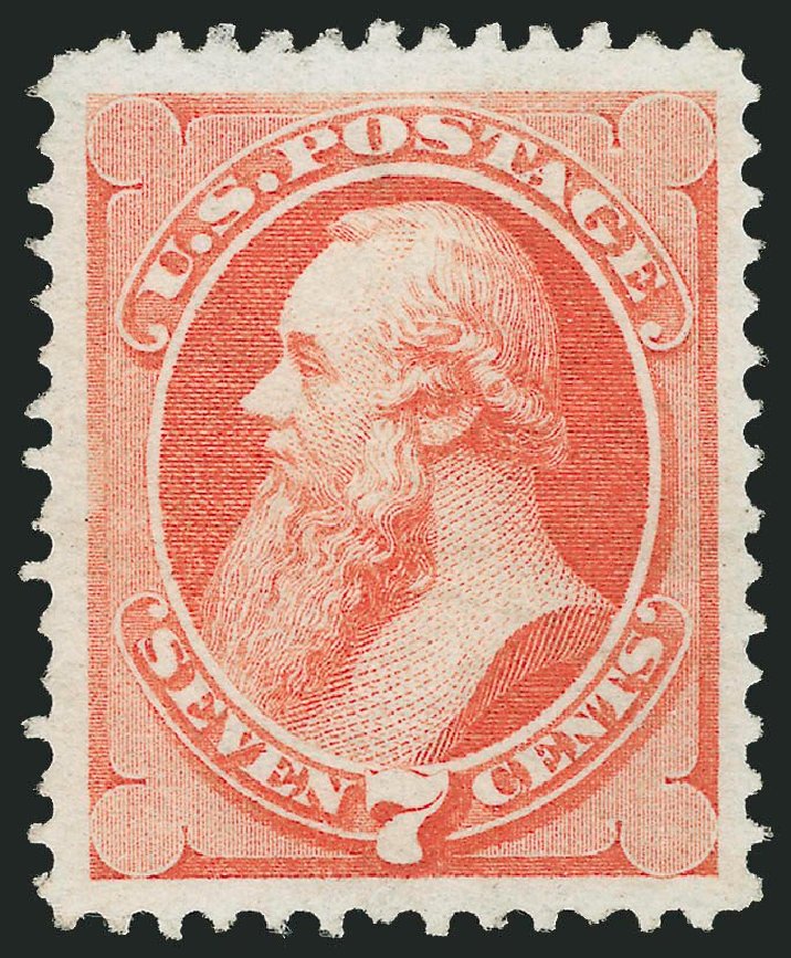 Costs of US Stamps Scott Cat. 149: 7c 1871 Stanton Without Grill. Robert Siegel Auction Galleries, Apr 2014, Sale 1068, Lot 144