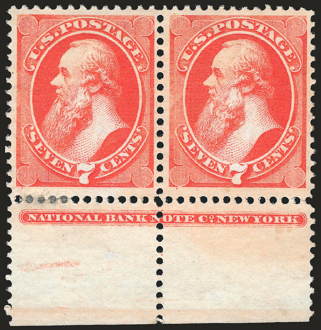 Costs of US Stamps Scott Catalogue # 149 - 1871 7c Stanton Without Grill. Robert Siegel Auction Galleries, Dec 2009, Sale 982, Lot 5444