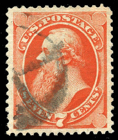 US Stamp Value Scott Catalog #149 - 1871 7c Stanton Without Grill. Matthew Bennett International, May 2014, Sale 350, Lot 265